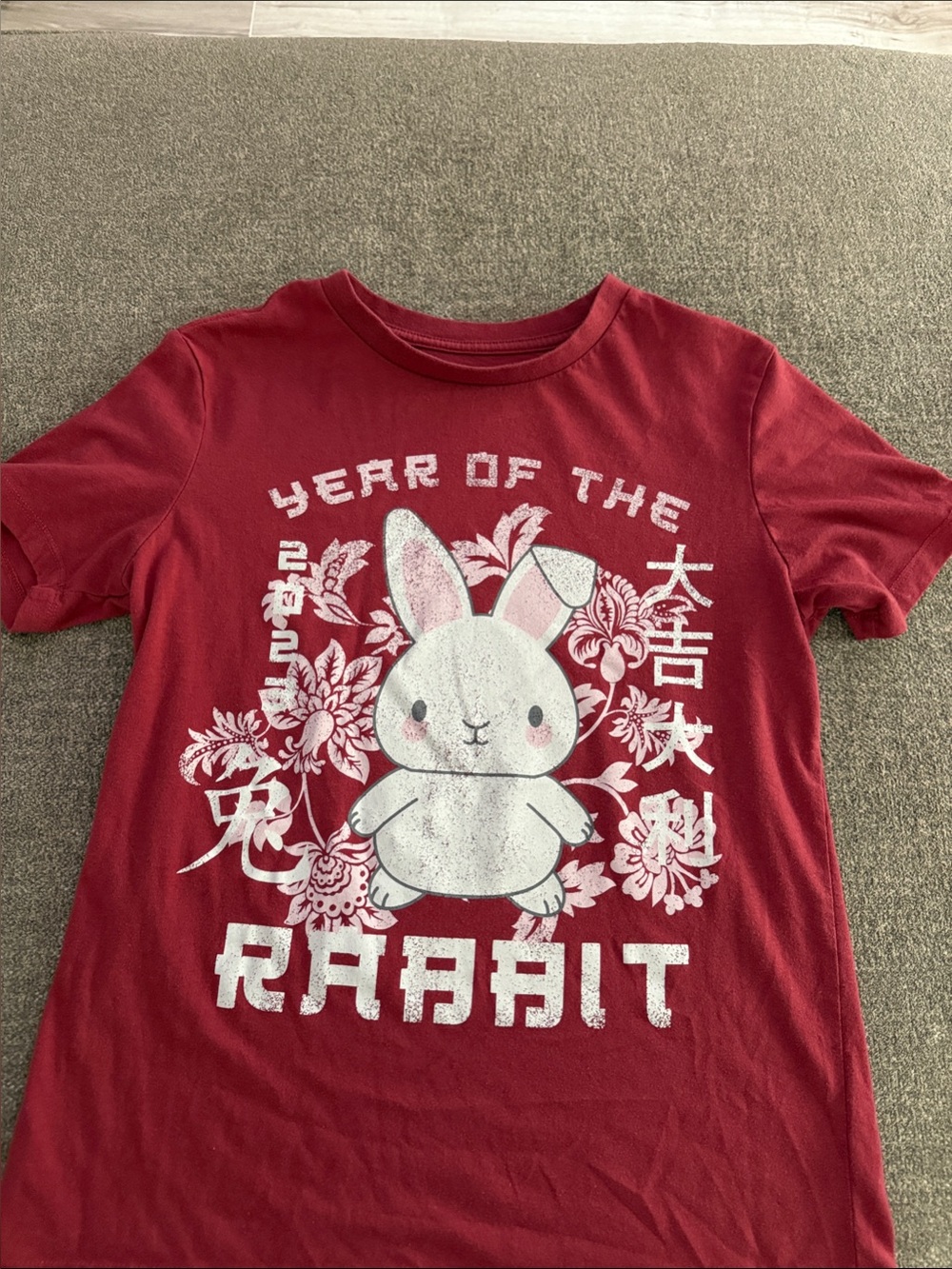 Kids Red 'Year of the Rabbit' Graphic Tee